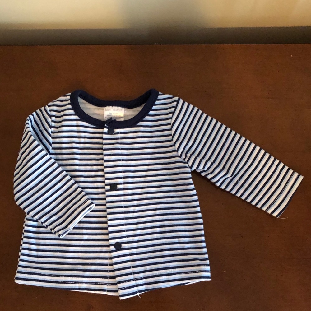 Mini Muffin striped cardigan